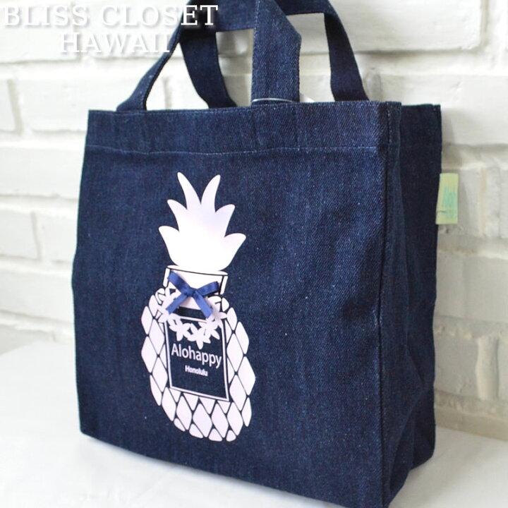 楽天市場】ALOHAPPYMini Tote Denim アロハッピー ミニデニムトート 