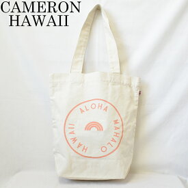 Cameron HawaiiStamped Bucket Tote Bag Grapefruitキャメロン ハワイ　スタンプドバケットバッグ（7）Hawaii ハワイ雑貨 ハワイアンハワイ買い付け　ハワイ限定　ハワイアン雑貨