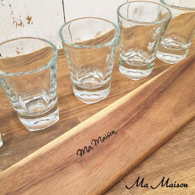 【MaMaison】【マ・メゾン】木製ショットグラストレイLONGSHOTTRAY【カントリー】【カントリー雑貨】【カントリー調】【カントリー食器】【フレンチカントリー】