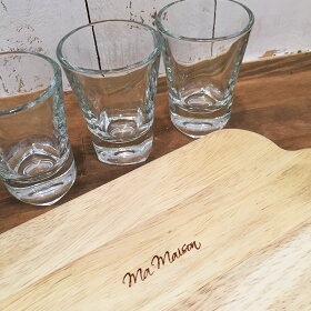 【MaMaison】【マ・メゾン】木製ショットグラストレイSHOTTRAYW/6SHOTGLASS【カントリー】【カントリー雑貨】【カントリー調】【カントリー食器】【フレンチカントリー】