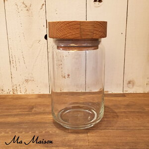 ガラスストレイジジャーGLASS STORAGE JAR 750ML-NAT【カントリー】【カントリー雑貨】【カントリー調】【カントリー食器】【フレンチカントリー】
