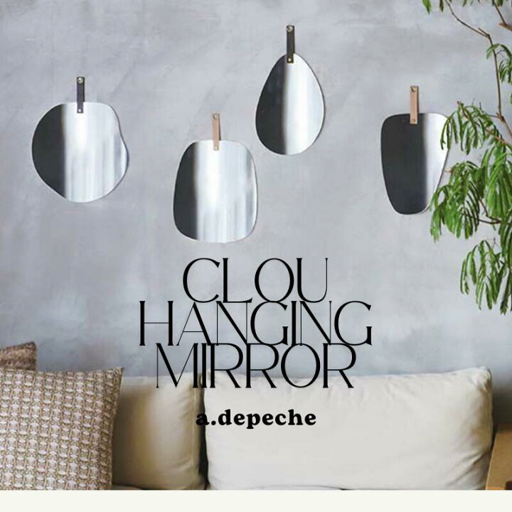楽天市場】アデペシュ a.depeche clou hanging mirror クラウ 