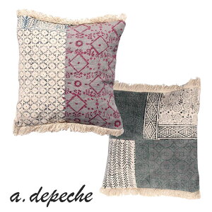 Patch work cushion cover �A�f�y�V�� �p�b�`���[�N�N�b�V�����J�o�[�@�C���e���A�@���_���������@���������@�V�b�N�@�N�b�V�����J�o�[�@�R�b�g���@�t�ďH�~�@�@�M�t�g�@�v���[���g