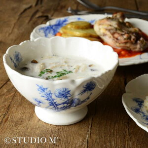 STUDIO M スタジオエム 【ラぺ カフェオレボウル 】カフェオレボウル カフェ コーヒー カップ ボウル ティータイム 植物柄 ボタニカル 花柄 器 プレゼント ギフト おもてな