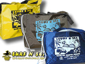 【SURF-N-SEA】ハワイアン雑貨 サーフアンドシー・NEWエコバッグ（ショッピングバッグ）Hawaii ハワイ雑貨 ハワイアン