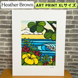 【ヘザーブラウン】【Heather Brown】ART PRINT XL HIBISCUS BREEZEへザー ブラウン・アートプリントXL【ヘザー・ブラウン】【Hawaii】【ハワイ 雑貨】【ハワイアン】【ハワイアン】【ハワイアン】