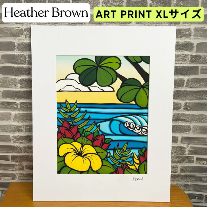楽天市場】【ヘザーブラウン】【Heather Brown】ART PRINT XL HIBISCUS 
