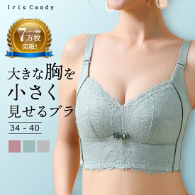 胸を小さく見せるブラ 胸を小さく 補正下着 脇高ブラ 脇高 背中 補正 ブラジャー ブラ ブラトップ タンクトップ 胸を小さくみせるブラ ブラジャー 着やせブラ 補正ブラ レース [SS-rv]