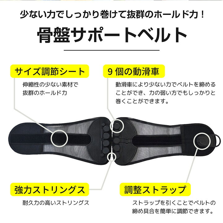 楽天市場 期間限定価格 骨盤ベルト 骨盤矯正 骨盤 ゆがみ 矯正 グッズ 腰痛 ベルト クッション コルセット 改善 骨盤矯正ベルト 腰ベルト R5sb Candy Store