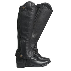 プレミアムレザーハーフチャップス　｜乗馬用品　ゲートル　ハーフチャップス　本革　男女兼用　ユニセックス　レギュラー　ショート