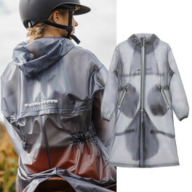 Equi-Theme　ロングレインコート-ハノイ 　｜　乗馬用品　雨具　カッパ　かっぱ　レディース　女性　防水　お洒落