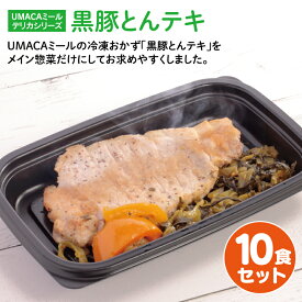 UMACA デリカ黒豚とんテキ10食セット 冷凍弁当 弁当 簡単 レンチン 冷凍食品 冷凍惣菜 惣菜 九州 ご当地 美味しい グルメ 和食 温めるだけ 時短 保存 黒豚 とんテキ