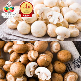 【楽天1位獲得】 【 訳あり 】 舟形マッシュルーム 1kg ( ホワイト / ブラウン / バラ詰め / 箱入り ) 山形県産 マッシュルーム 1キロ 国産 生食 きのこ キノコ 茸 料理 調理 業務用 自宅用 家庭用 山形産 食物繊維 たんぱく質