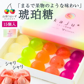 杵屋本店 kaju 琥珀糖 15個入 宝石 ギフト こはくとう お中元 御中元 ASMR かわいい 人気 美味しい 可愛い 食べる宝石 カラフル きれい フルーツ 果物 プチギフト プレゼント 贈り物 寒天 和菓子 お菓子 詰合せ セット 手土産 お土産 内祝 御祝 お供え おやつ 化粧箱入