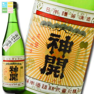 滋賀県 藤本酒造 神開 うち呑み純米酒レトロラベル720ml×6本セット 送料無料