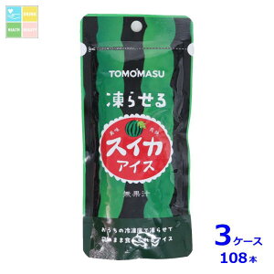 友桝飲料 果実アイス スイカ80gパウチ×3ケース(全108本)送料無料