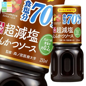 先着限りクーポン付 イカリソース 超減塩とんかつソース250ml×1ケース(全30本) 送料無料【co】