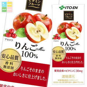 伊藤園 ビタミンフルーツ りんごMix 200ml 紙パック ×1ケース(全24本) 送料無料