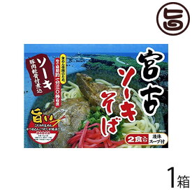 宮古ソーキそば (箱) 2食入り×1箱 沖縄 人気 琉球料理 定番 土産
