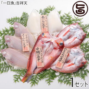 岡富商店 特撰日本海一夜干「吉祥天」甘鯛、笹かれい、のどぐろ、白いかの詰合せ 一日漁 島根県 人気 魚介類 一夜干し