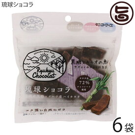 ケンコウフーズ 琉球ショコラ プレーン 40g×6P 沖縄黒糖 ガーナ産ハイカカオ 72% チャック付き