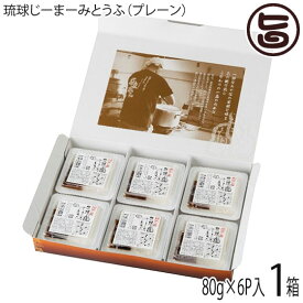 ギフト箱入り ハドムフードサービス 琉球じーまーみとうふ プレーン 80g×6P 沖縄 郷土料理 落花生の豆腐 手土産 贈答用