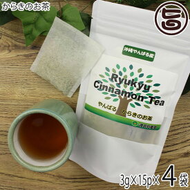 渡具知農園 沖縄やんばる産 RyuKyu Cinnamon Tea (3g×15p)×4袋 ティーバッグ入