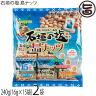 南都物産 石垣の塩 島ナッツ（大袋）240g(16g×15袋)×2袋 沖縄