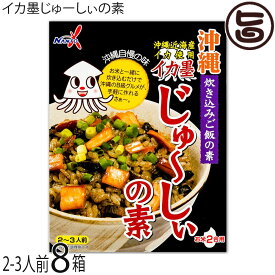 南都物産 イカ墨じゅーしぃの素 110g(2〜3人前)×8箱 沖縄風炊き込みご飯