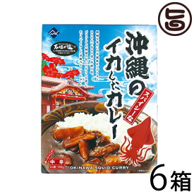 スパイシーな沖縄のイカしたカレー 180g×6箱 レトルトカレー 時短 沖縄 土産 沖縄土産 たけしの家庭の医学 ターメリック クルクミン