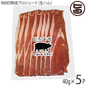 エルパソ どろぶた 900日熟成プロシュート（生ハム）40g×5P 北海道 土産 人気 お取り寄せ食材 オリジナルの放牧豚 豚の骨付きモモ肉のみを使用