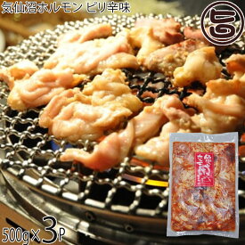 亀山精肉店 気仙沼ホルモン ピリ辛味 500g×3袋 岩手県
