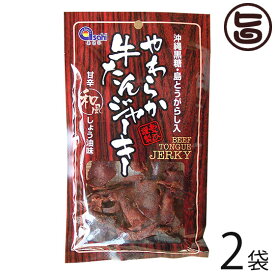 あさひ やわらか牛たんジャーキー 甘辛和風しょう油味 45g×2袋 沖縄黒糖 島唐辛子 沖縄土産 珍味 おすすめ