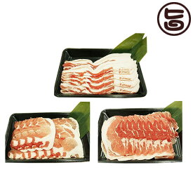 フレッシュミートがなは やんばる島豚あぐー 黒豚 しゃぶしゃぶセット(背ロース・バラ(三枚肉)・モモ各1.5kg) 沖縄 土産 アグー 貴重 肉