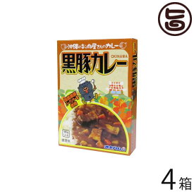 オキハム 沖縄のお肉屋さんのカレー 黒豚カレー 180g×4箱 沖縄 人気 定番 土産 惣菜 コクのある味わい深いカレー