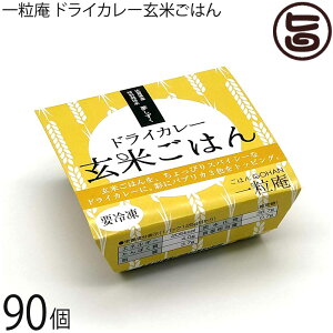 一粒庵 ドライカレー玄米ごはん 125g×30個×3ケース 佐賀県唐津産 特別栽培米 夢しずく ふっくら もちもち 便利 レンジ調理