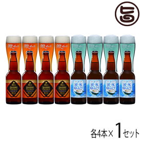 ギフト 網走ビール 流氷ドラフト ABASHIRIプレミアムビール 8本ギフトセット 北海道 人気 土産 人気の2種 地ビール 発泡酒 贈答品