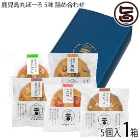 吉満菓子店 ギフト 鹿児島丸ぼーろ 5味 5枚入り（黒糖・さつま芋・チョコ・いちご・たんかん）