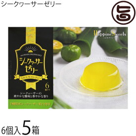 あさひ シークヮーサーゼリー 沖縄県産シークワーサー果汁使用 6個入り×5箱