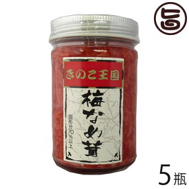 北海道名販 梅なめ茸 170g×5瓶 北海道 人気 定番 土産 惣菜 うめ入り