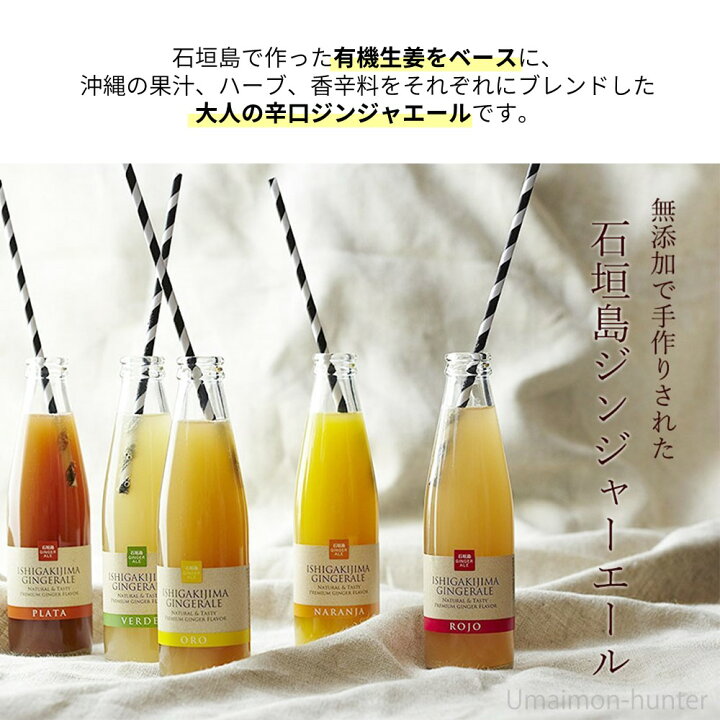 楽天市場 石垣島ジンジャーエール Oro オロ 12本セット 無添加 手作り カクテルベース 沖縄 生姜 ドリンク 人気 土産 炭酸飲料 大人 辛口 一部地域配送不可 旨いもんハンター