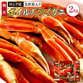 送料無料 特大ボイルズワイガニ 2kg(5～7肩) NET約1.6kg 国内加工 ずわいがに お取り寄せ かに 海鮮 グルメ 旬