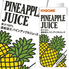先着限りクーポン付 カゴメ ホテルレストラン用 パインアップルジュース1L 紙パック ×1ケース（全6本） 送料無料 【yasaij】【co】
