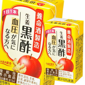 先着限りクーポン付 養命酒 生姜黒酢125ml 紙パック ×4ケース（全72本） 送料無料【co】