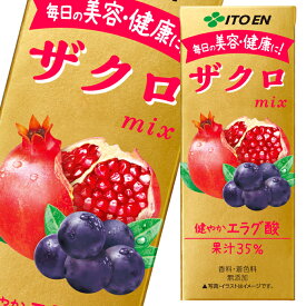 伊藤園 ザクロミックス200ml紙パック×3ケース（全72本） 送料無料