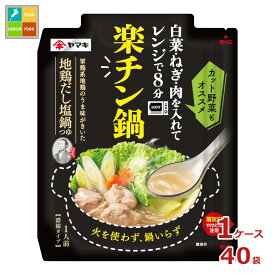 ヤマキ 楽チン鍋 地鶏だし塩鍋つゆ50g×1ケース（全40本）送料無料【po】