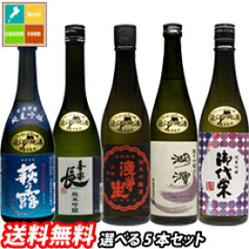 滋賀の地酒 うち呑み純米吟醸酒 5蔵元のお酒から選べる選り取り720ml×5本セット 送料無料