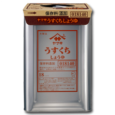 ヤマサ 醤油 ヤマサうすくちしょうゆ18L天パット缶×1本