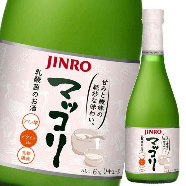 眞露 JINRO（ジンロ）マッコリ375ml瓶×1ケース（全20本）