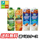 カゴメ スムージー 1L 野菜生活100 野菜ジュース アーモンドブリーズ 選べる 12本（6本×2） 2ケース 選り取り よりど…